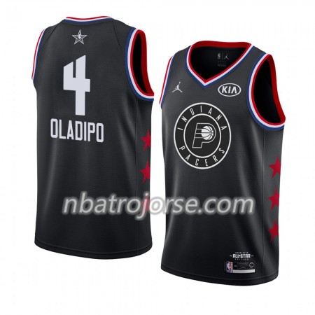 Män Indiana Pacers Tröja Victor Oladipo 4 2019 All-Star Jordan Brand Svart Swingman